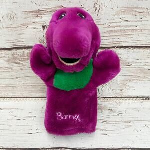 Vintage 1990s Barney Plush Hand Puppet